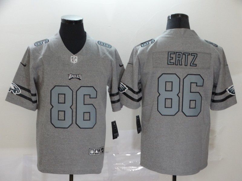 Men Philadelphia Eagles #86 Ertz Grey Retro Nike NFL Jerseys->new york giants->NFL Jersey